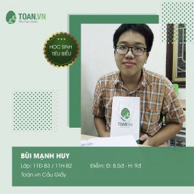 HỌC SINH TIÊU BIỂU THÁNG 4/2020 TOÁN.VN CẦU GIẤY