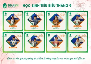 HỌC SINH TIÊU BIỂU THÁNG 9/2020