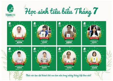 HỌC SINH TIÊU BIỂU THÁNG 7/2020