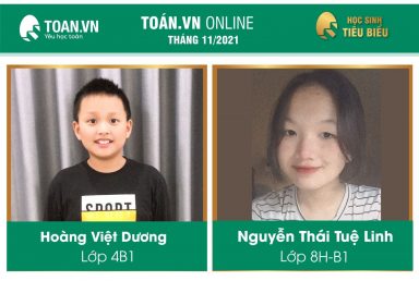 HỌC SINH TIÊU BIỂU THÁNG 11 CỦA TOÁN. VN