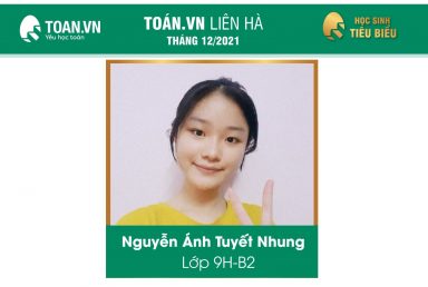 HỌC SINH TIÊU BIỂU THÁNG 12 CỦA TOÁN. VN