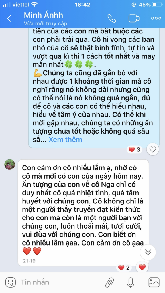Tin nhắn Minh Ánh