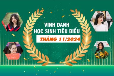 Vinh danh học sinh tiêu biểu tháng 11/2024