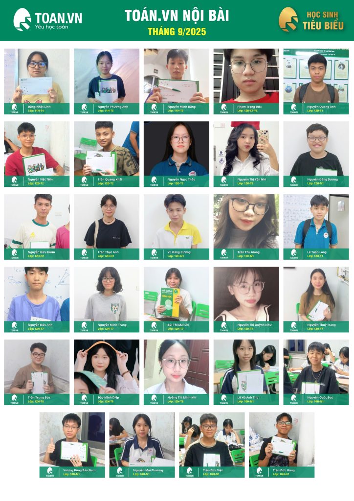 VINH DANH HỌC SINH TIÊU BIỂU THÁNG 9/2025