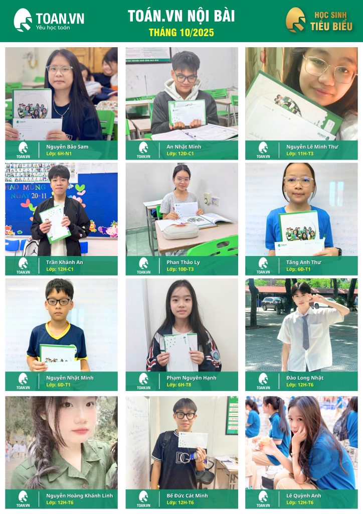 Vinh danh học sinh tiêu biểu tháng 10/2025