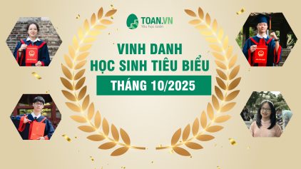 Vinh danh học sinh tiêu biểu tháng 10/2025