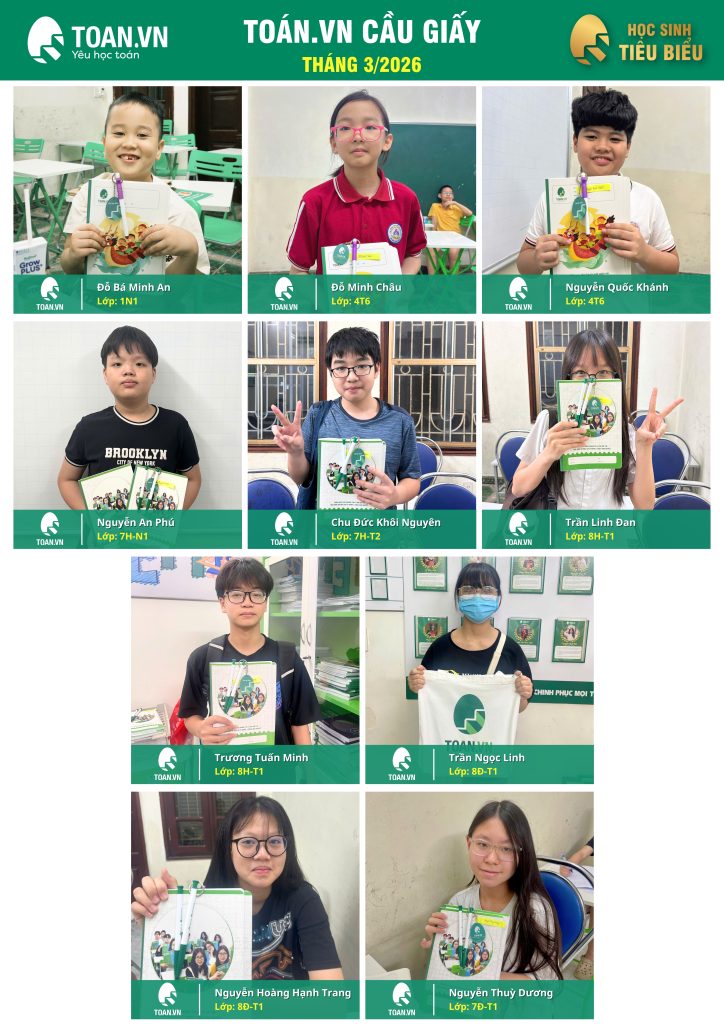 Vinh danh học sinh tiêu biểu tháng 3 năm 2026