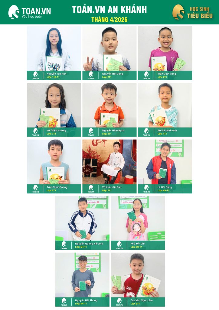 Vinh danh học sinh tiêu biểu tháng 4 năm 2026