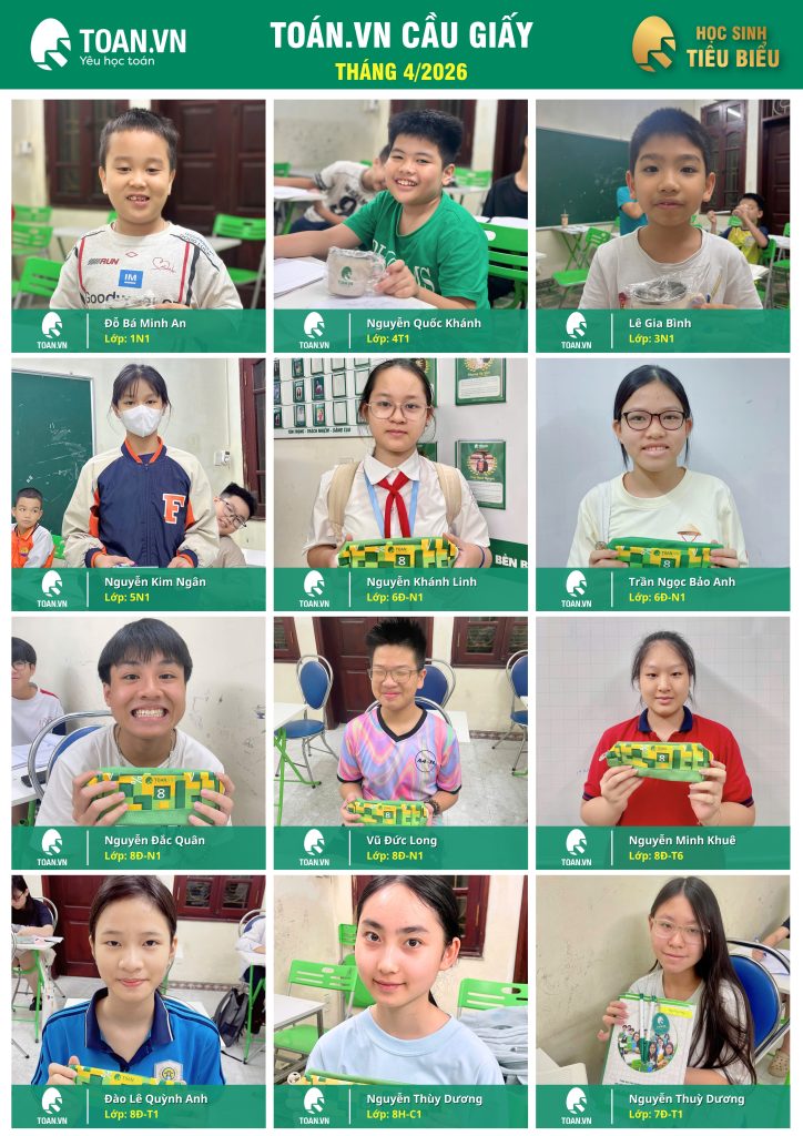 Vinh danh học sinh tiêu biểu tháng 4 năm 2026