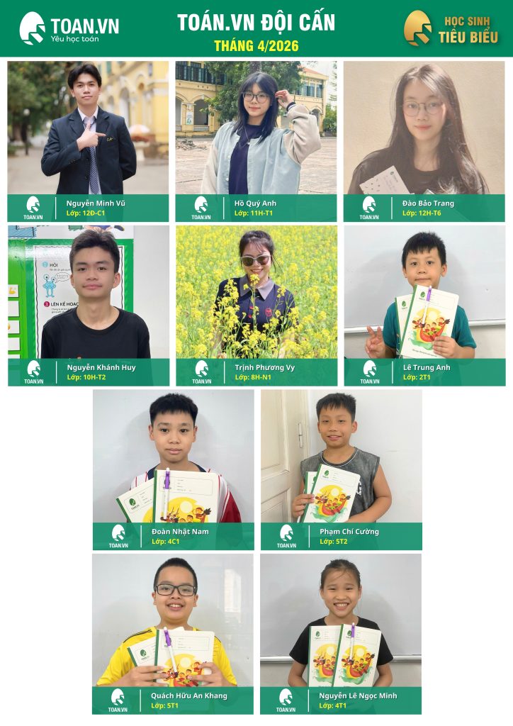 Vinh danh học sinh tiêu biểu tháng 4 năm 2026