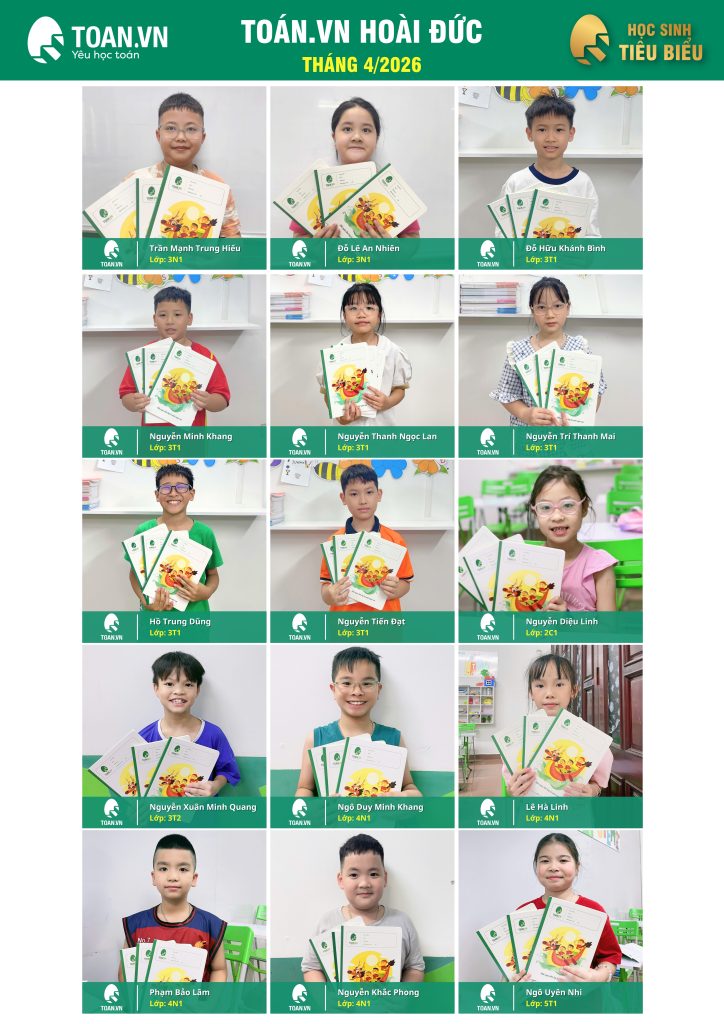 Vinh danh học sinh tiêu biểu tháng 4 năm 2026