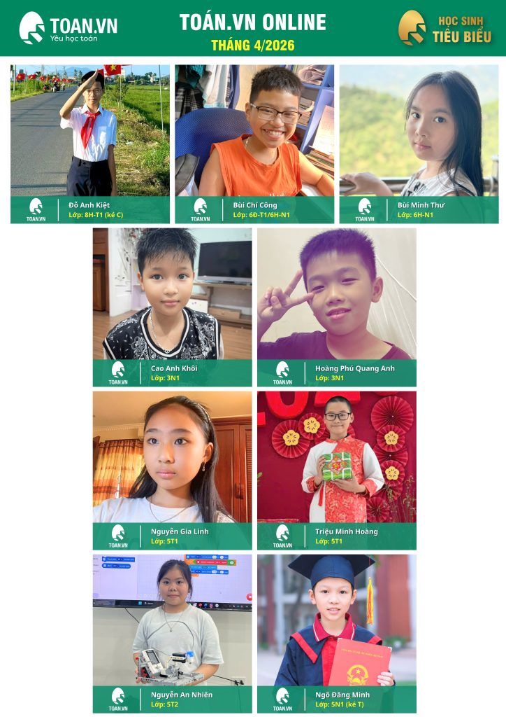 Vinh danh học sinh tiêu biểu tháng 4 năm 2026