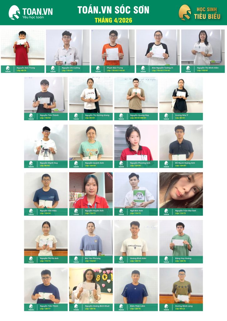 Vinh danh học sinh tiêu biểu tháng 4 năm 2026