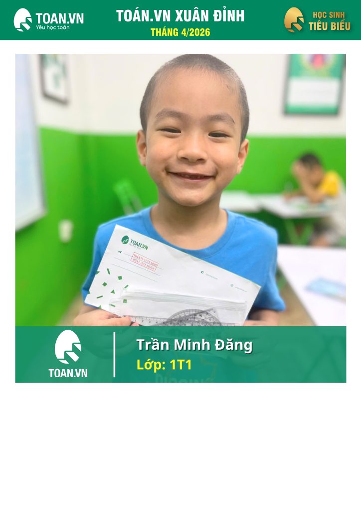 Vinh danh học sinh tiêu biểu tháng 4 năm 2026