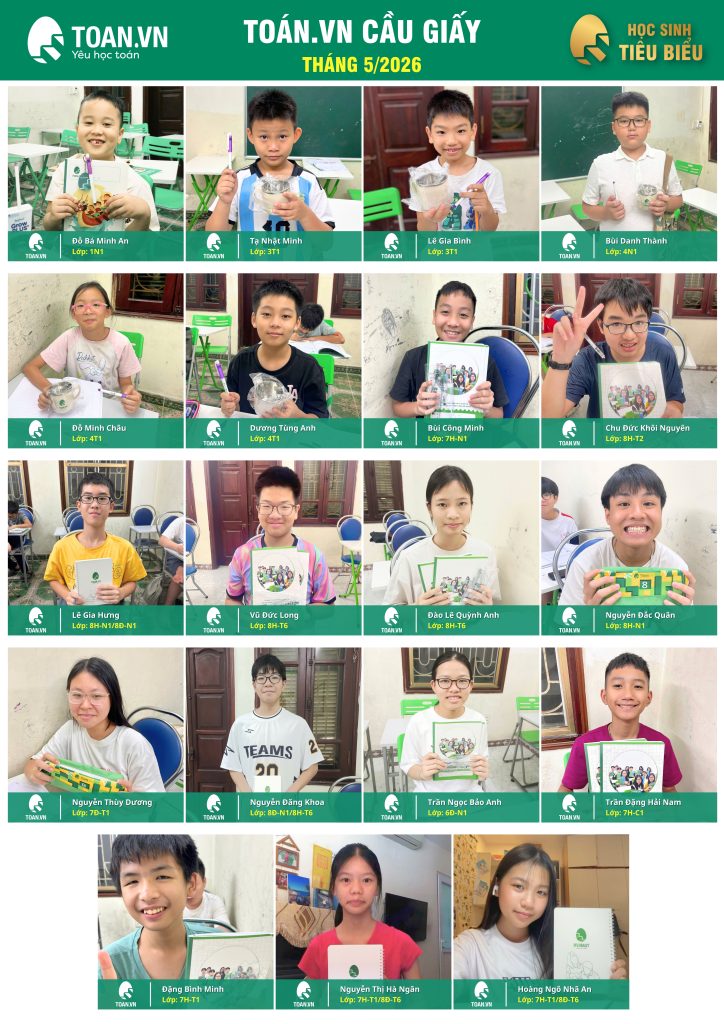 Vinh danh học sinh tiêu biểu tháng 5 năm 2026