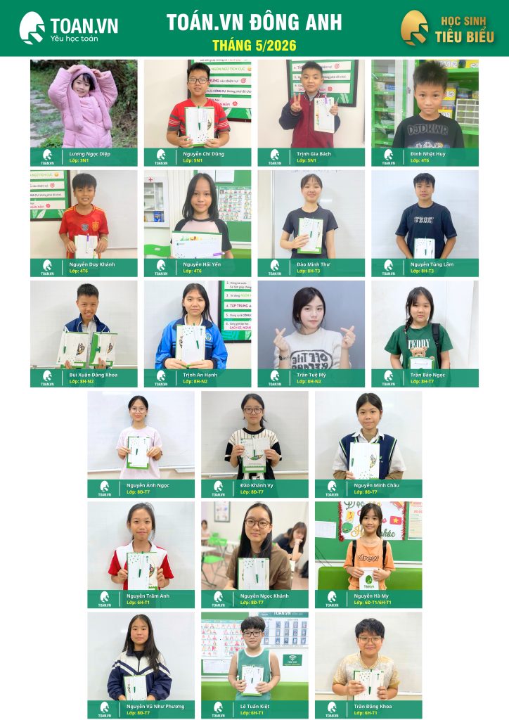 Vinh danh học sinh tiêu biểu tháng 5 năm 2026