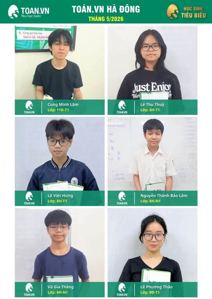Vinh danh học sinh tiêu biểu tháng 5 năm 2026