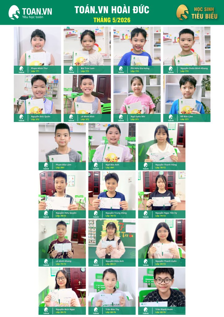 Vinh danh học sinh tiêu biểu tháng 5 năm 2026