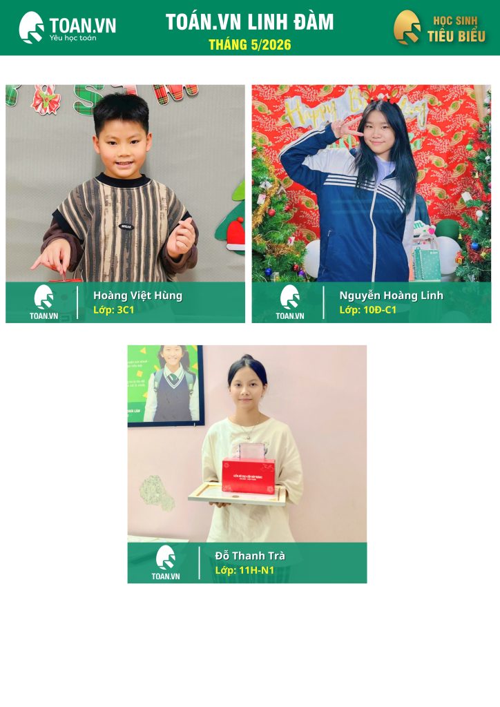 Vinh danh học sinh tiêu biểu tháng 5 năm 2026