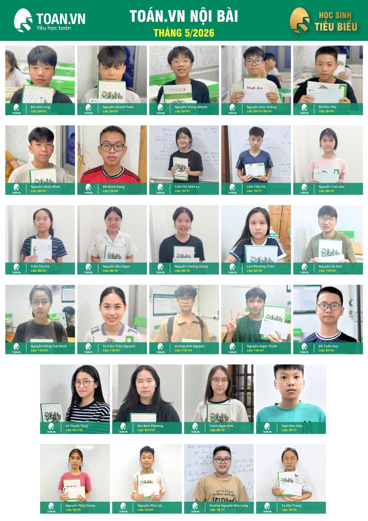 Vinh danh học sinh tiêu biểu tháng 5 năm 2026