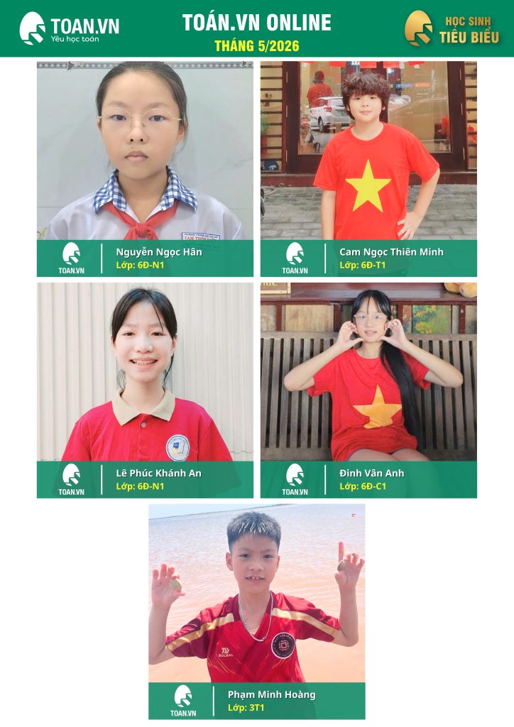 Vinh danh học sinh tiêu biểu tháng 5 năm 2026