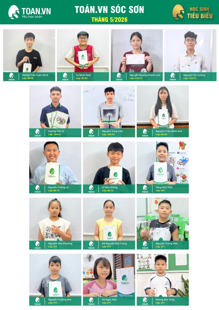 Vinh danh học sinh tiêu biểu tháng 5 năm 2026