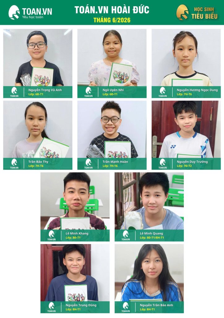 Học sinh tiêu biểu tháng 6